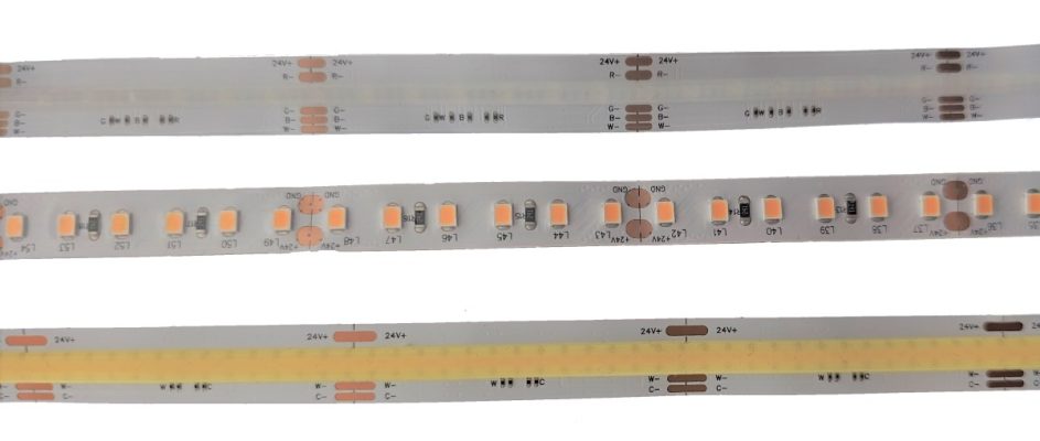 Different types of LED strip lights