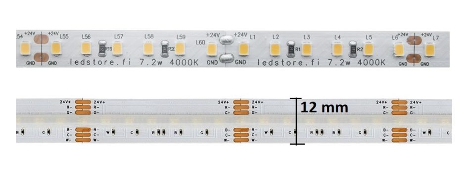 Die Anzahl der Lötpunkte auf dem Led-Band variiert je nach den Eigenschaften des Bandes