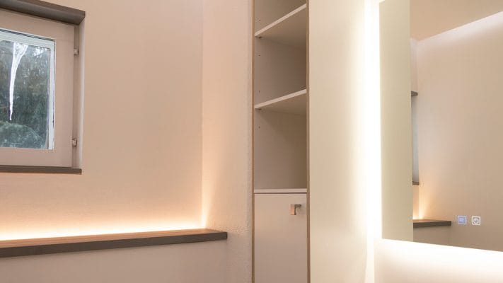 WC lighting upgrade – renovation implementation and cost